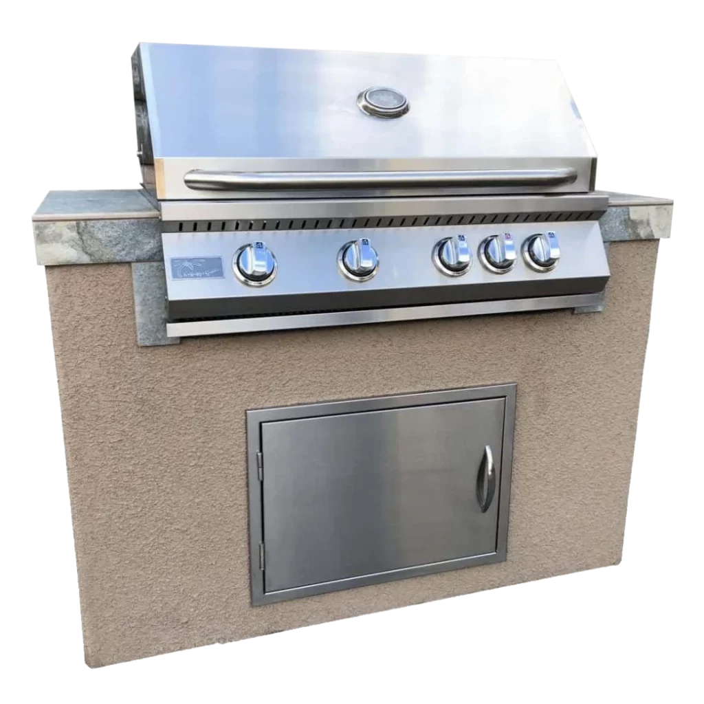 Kokomo Panama 4' BBQ Island with 4 Burner Built In BBQ Grill - Luxurious Dwelling - Your Luxury Home Product Experts