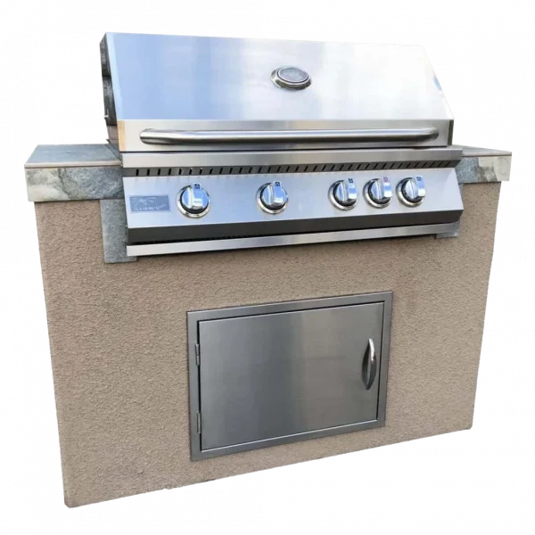 Kokomo The Cayman 5' BBQ Island with 4 Burner Built In BBQ Grill - Luxurious Dwelling - Your Luxury Home Product Experts