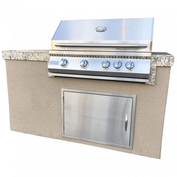 Kokomo Antigua 6' BBQ Island Built In BBQ Grill Side Burner and Bar on one Side - Luxurious Dwelling - Your Luxury Home Product Experts