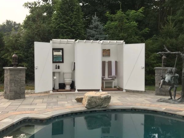 Avcon Enclosures C1 46" - Four Sided Tripple Enclosure 80" White Walls - Image 1