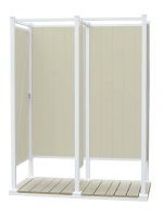 Avcon Enclosures D2 36" X 36" - Three Sided Double Enclosure 80" Walls - Luxurious Dwelling - Your Luxury Home Product Experts