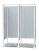 Avcon Enclosures D2 36" X 36" - Three Sided Double Enclosure 80" Walls - Luxurious Dwelling - Your Luxury Home Product Experts