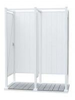 Avcon Enclosures D2 36" X 36" - Three Sided Double Enclosure 80" Walls - Luxurious Dwelling - Your Luxury Home Product Experts