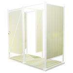 Avcon Enclosures D2 46" X 46" - Three Sided Double Enclosure 80" Walls - Luxurious Dwelling - Your Luxury Home Product Experts