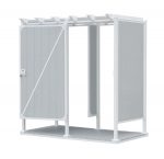 Avcon Enclosures D2 46" X 46" - Three Sided Double Enclosure 80" Walls - Luxurious Dwelling - Your Luxury Home Product Experts