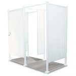 Avcon Enclosures D2 46" X 46" - Three Sided Double Enclosure 80" Walls - Luxurious Dwelling - Your Luxury Home Product Experts