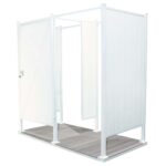 Avcon Enclosures D2 46" X 46" - Three Sided Double Enclosure 72" Walls - Luxurious Dwelling - Your Luxury Home Product Experts