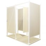 Avcon Enclosures D4 46" X 46" - Double Enclosure 80" Walls - Luxurious Dwelling - Your Luxury Home Product Experts