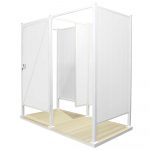 Avcon Enclosures D4 46" X 46" - Double Enclosure 80" Walls - Luxurious Dwelling - Your Luxury Home Product Experts