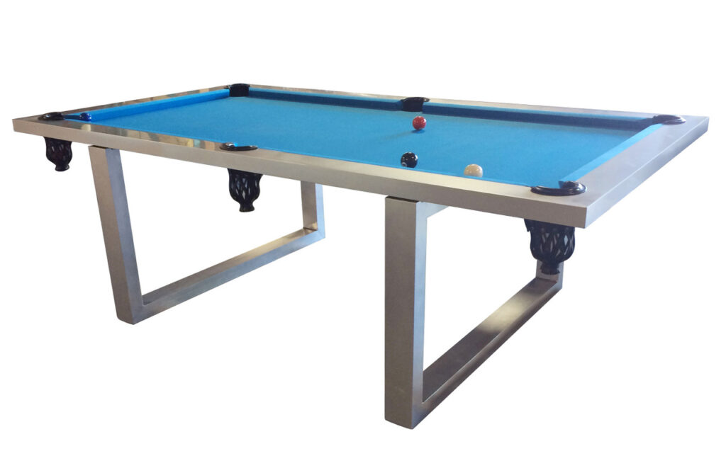 New Modern Stainless Steel Pool Table Indoor/ Outdoor - Luxurious Dwelling - Your Luxury Home Product Experts