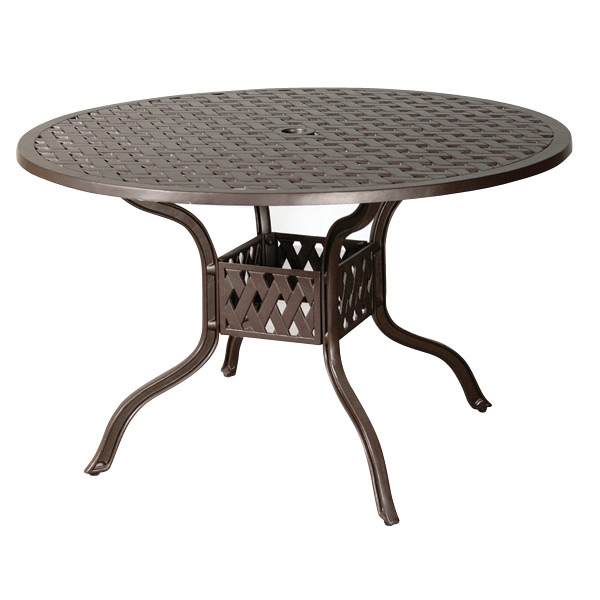 Savannah Outdoor Aluminum Round Dining Table - Luxurious Dwelling - Your Luxury Home Product Experts