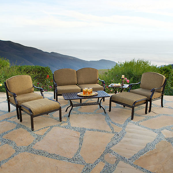 Savannah Outdoor Aluminum Deep Seating 7 Piece Set (KIT) - Luxurious Dwelling - Your Luxury Home Product Experts