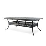 Elisabeth 132X48 Aluminum Rectangular Extension Table - Luxurious Dwelling - Your Luxury Home Product Experts