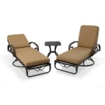 Grand Bonaire Weave Swivel Chaise Lounge Set of 3 - Luxurious Dwelling - Your Luxury Home Product Experts