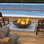 28" Minimalist Wood Burning Steel Firepit - Luxurious Dwelling - Your Luxury Home Product Experts