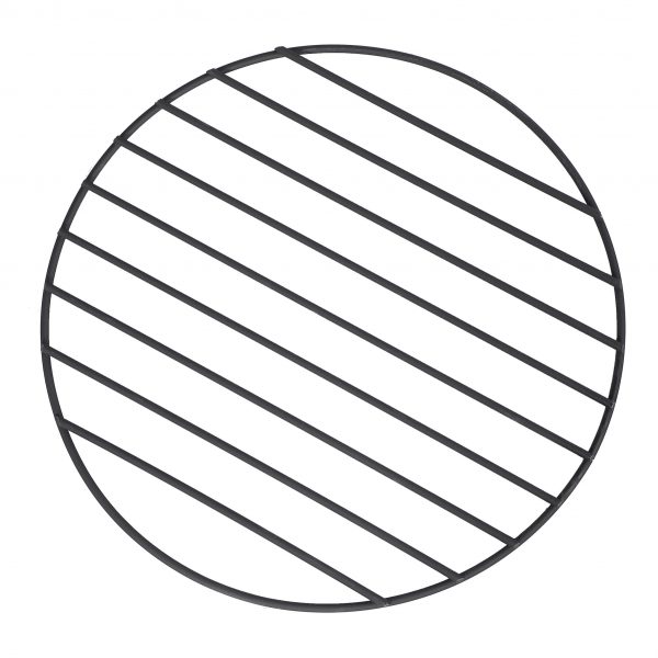 30" Black Round Steel Wood Burning Outdoor Fire Pit - Image 2
