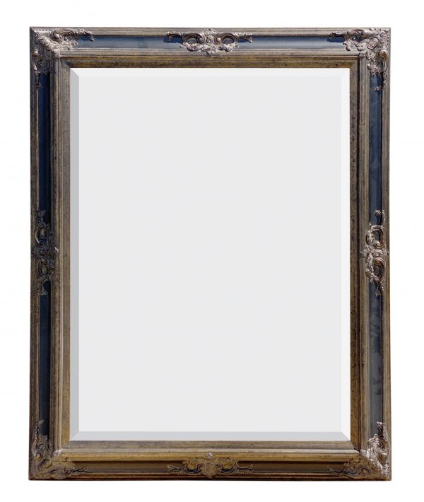 Grand Victorian Mirror 36x48 Antique Gold with Black - Image 1