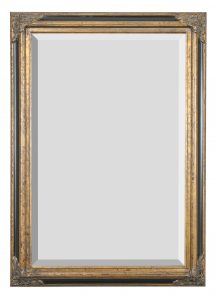 Mini Grand Victorian Mirror 24x36 Antique Gold with Black - Luxurious Dwelling - Your Luxury Home Product Experts