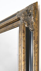 Mini Grand Victorian Mirror 24x36 Antique Gold with Black - Luxurious Dwelling - Your Luxury Home Product Experts