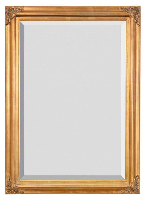 Mini Grand Victorian Mirror 24x36 Antique Gold - Image 1