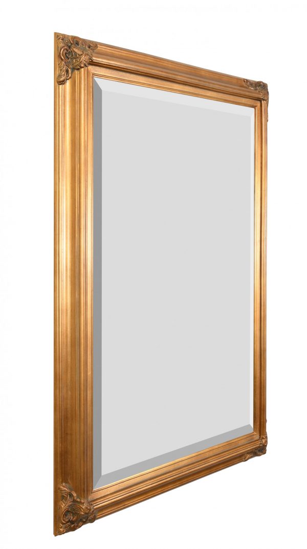 Mini Grand Victorian Mirror 24x36 Antique Gold - Image 2