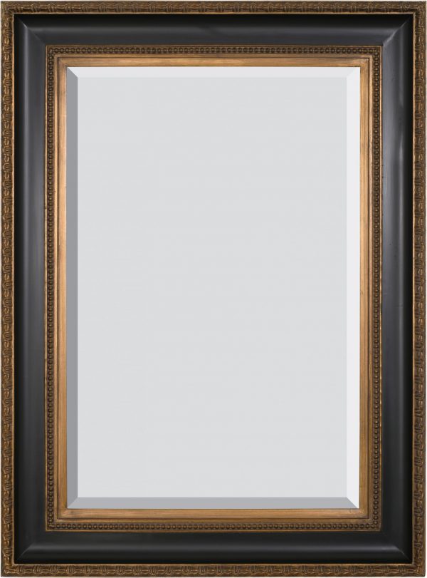 Classic Contour Mirror 24X36 Black Gold - Image 1