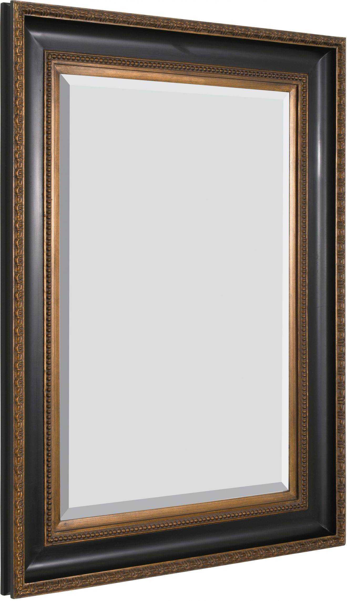 Classic Contour Mirror 24X36 Black Gold - Luxurious Dwelling - Your Luxury Home Product Experts