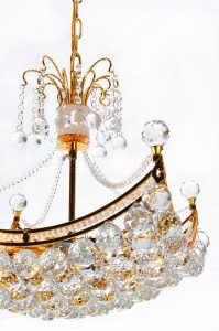 Crystal Orb Basket Chandelier - Luxurious Dwelling - Your Luxury Home Product Experts