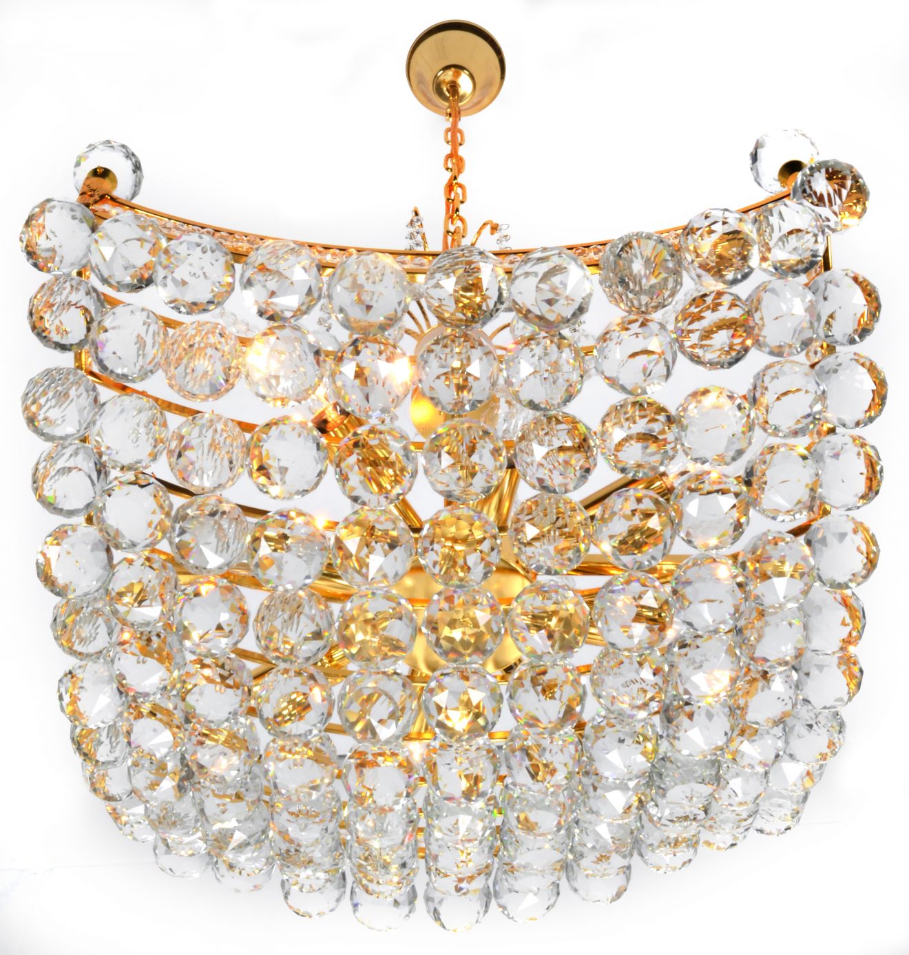 Crystal Orb Basket Chandelier - Luxurious Dwelling - Your Luxury Home Product Experts