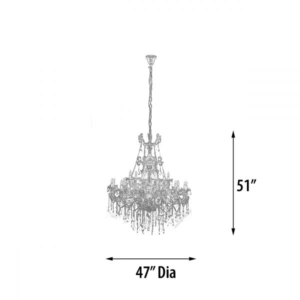 Regal Crystal Chandelier - Image 4