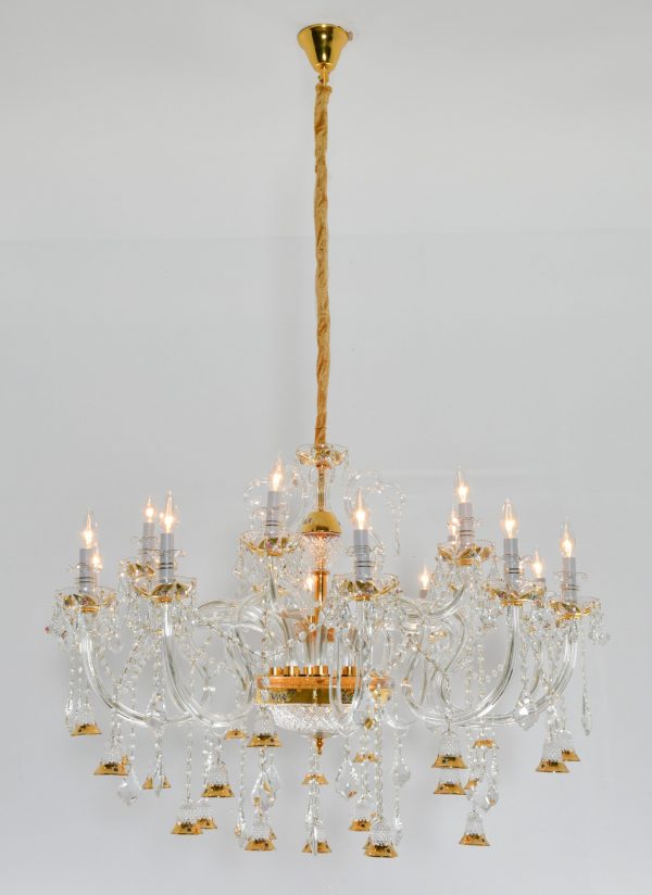 Golden Bell Crystal Chandelier - Image 1