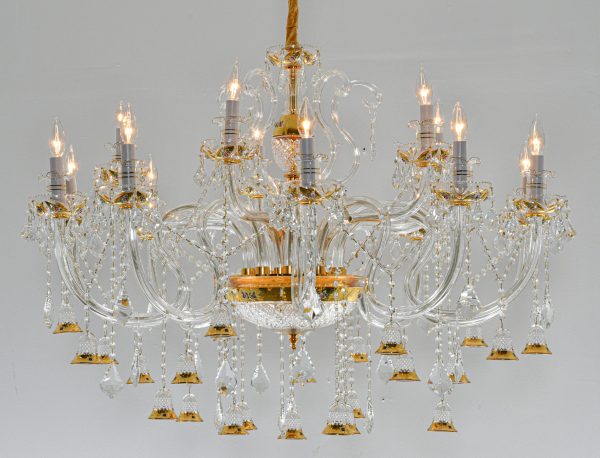 Golden Bell Crystal Chandelier - Image 2
