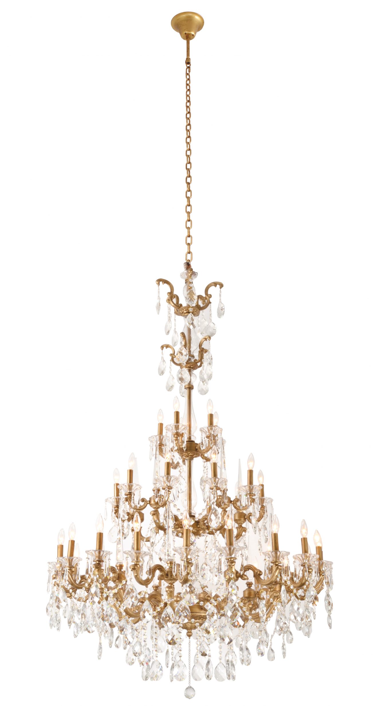 Riviera Grand Chandelier Gold - Luxurious Dwelling - Your Luxury Home Product Experts