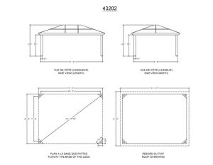 Gazebo Penguin - Venus - Gazebo 10x12 Polycarbonate Roof - Luxurious Dwelling - Your Luxury Home Product Experts