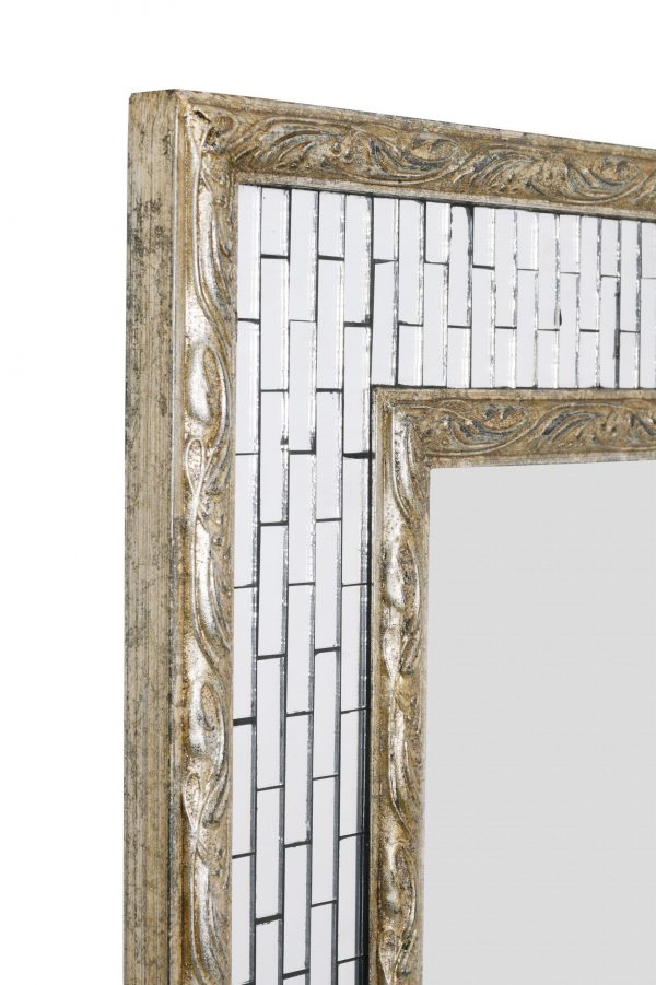Silver Facet Mirror - Image 3