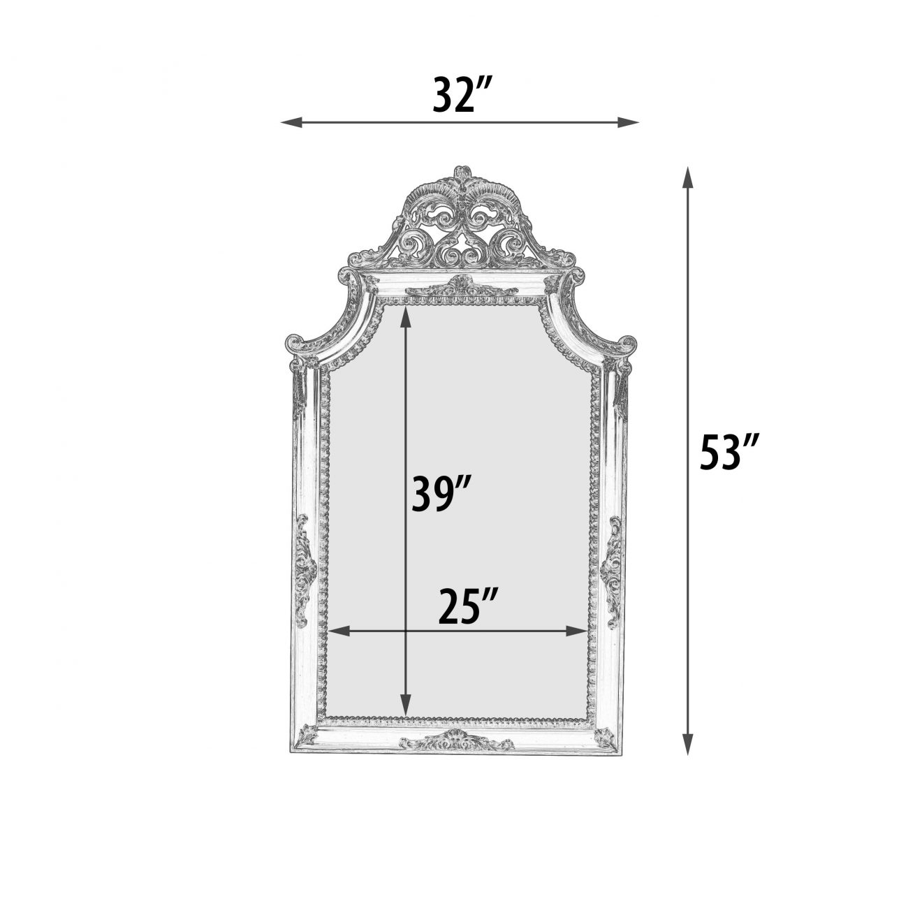 Classic Drape Mirror - Luxurious Dwelling - Your Luxury Home Product Experts