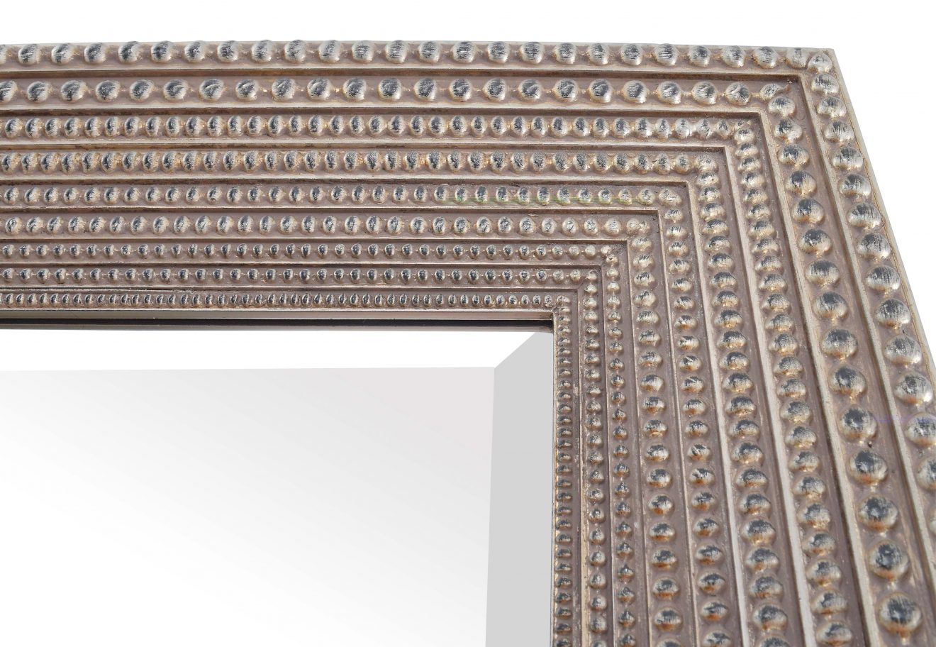 Beaded Mirror Silver - Luxurious Dwelling - Your Luxury Home Product Experts