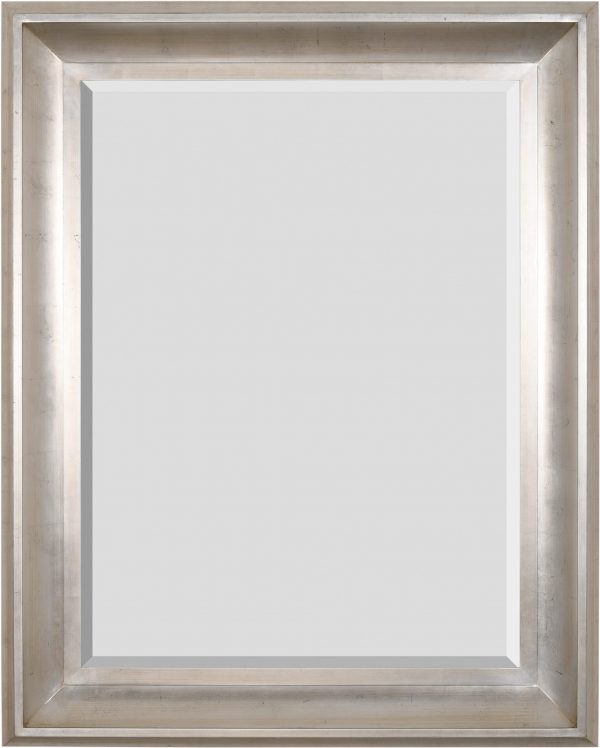 The Sterling Mirror 36X48 Silver with Champagne Wash - Image 1