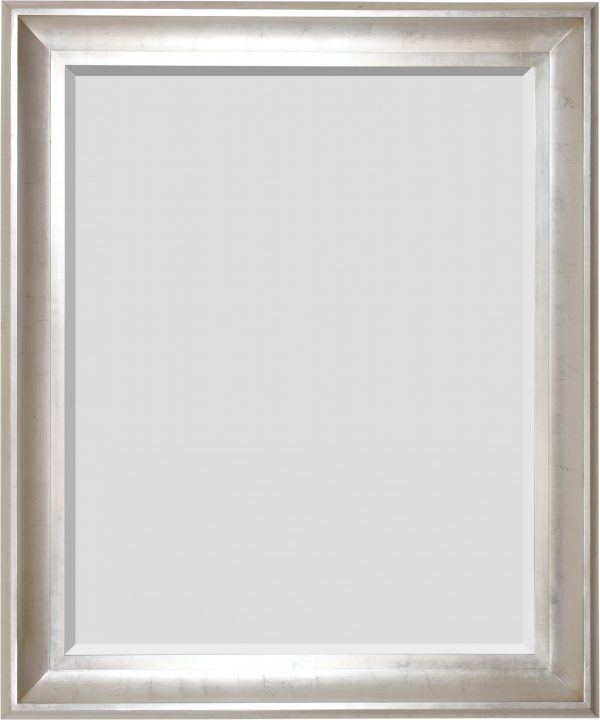 The Sterling Mirror 48X60 Silver with Champagne Wash - Image 1