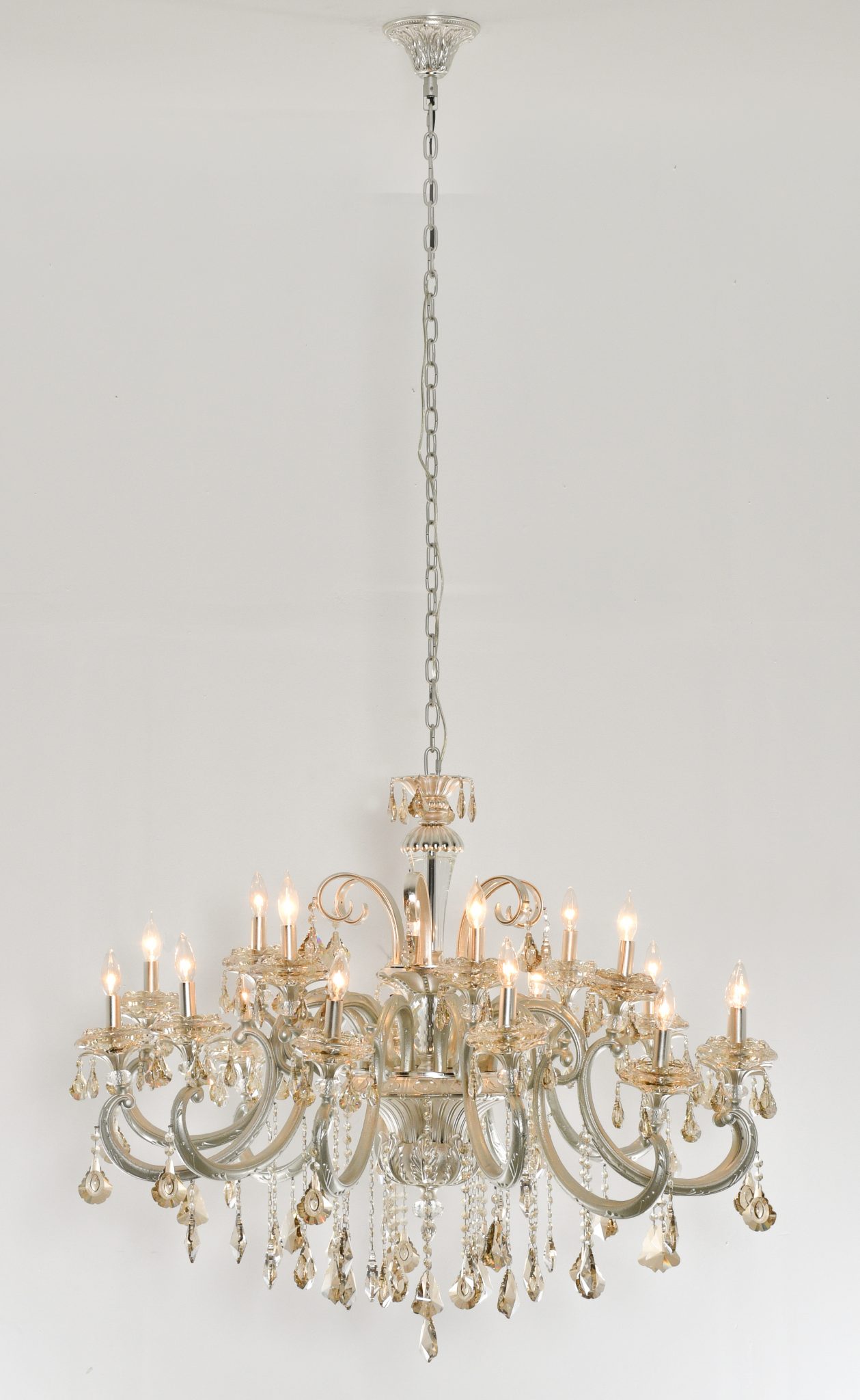 Hollywood Brush 18 light Silver Chandelier - Luxurious Dwelling - Your Luxury Home Product Experts