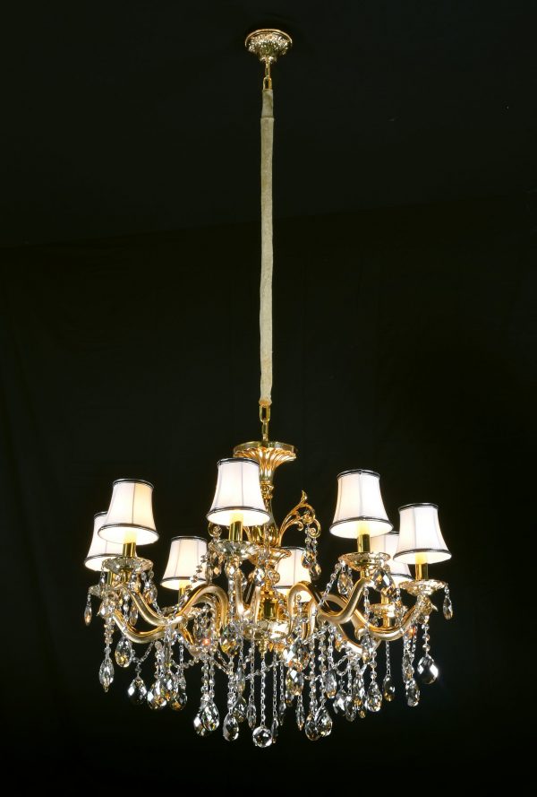 Brushed Gold Chandelier - Image 1