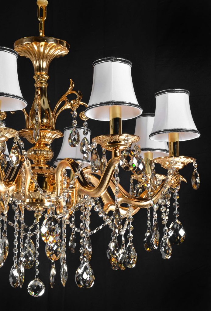 Brushed Gold Chandelier - Image 2