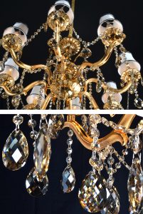 Brushed Gold Chandelier - Luxurious Dwelling - Your Luxury Home Product Experts