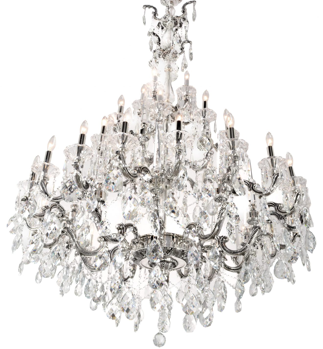 Riviera Grand Chandelier Silver - Luxurious Dwelling - Your Luxury Home Product Experts