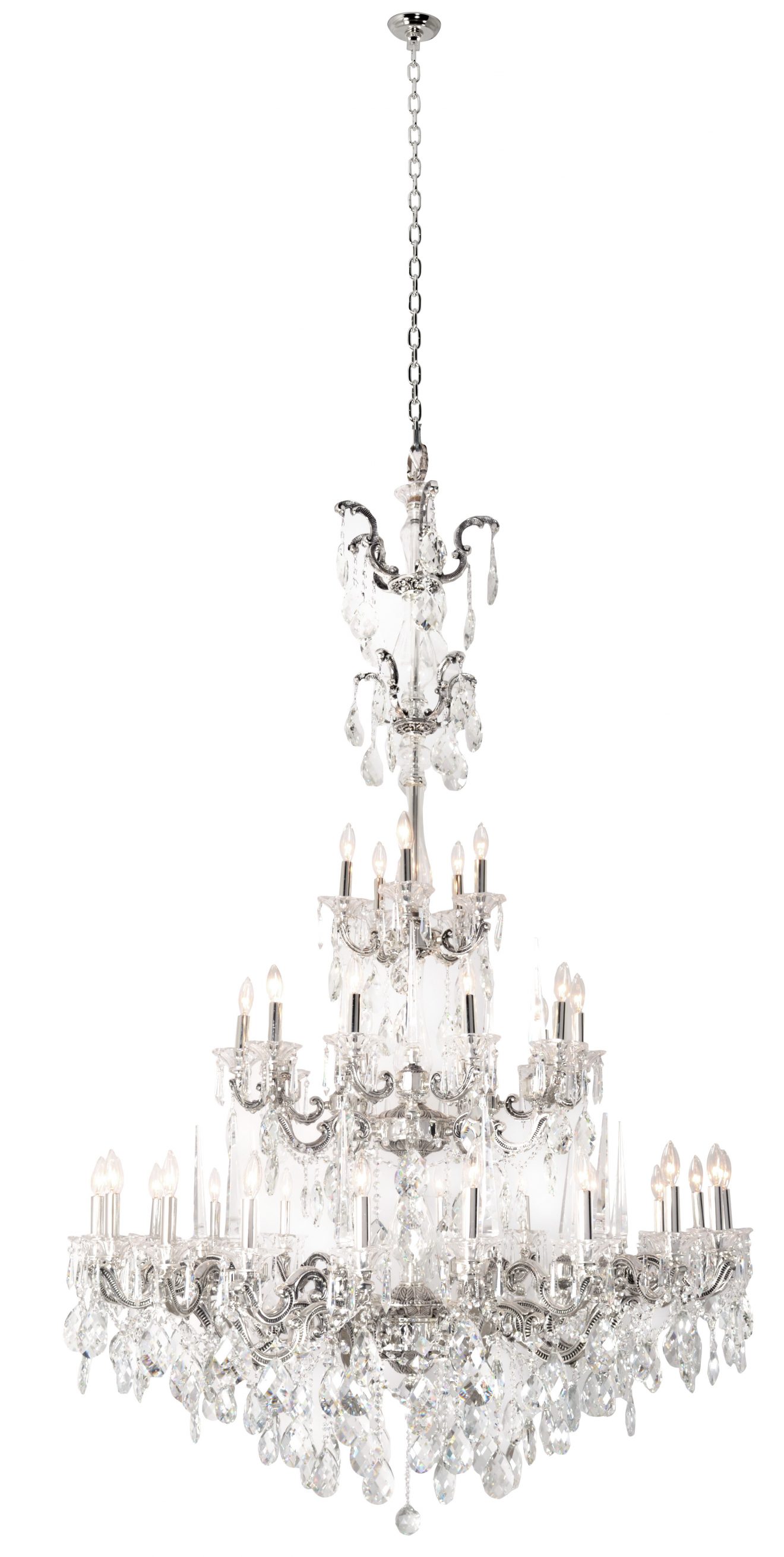 Riviera Grand Chandelier Silver - Luxurious Dwelling - Your Luxury Home Product Experts