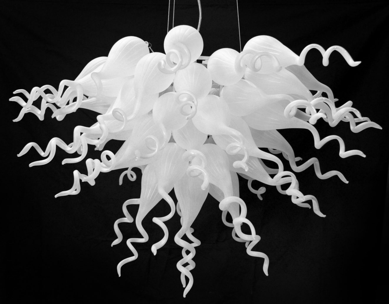 White Burst Chandelier - Luxurious Dwelling - Your Luxury Home Product Experts