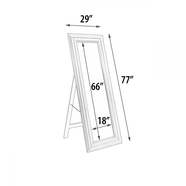 Cheval Mirror Silver - Image 4