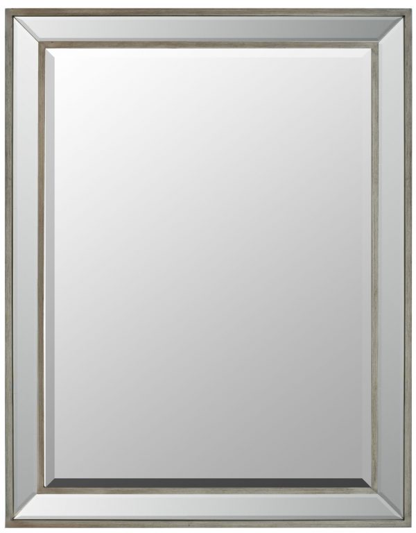 Brushed Spectrum Mirror 24X36 Antique Silver - Image 1