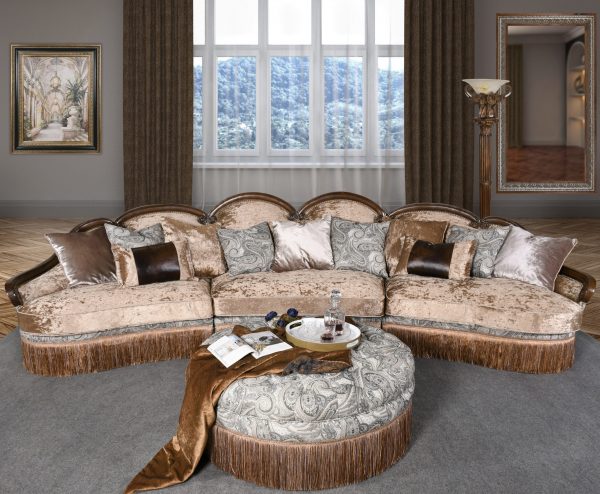 Hawthorne Sectional with Ottoman 4 Piece Set (KIT) - Image 1