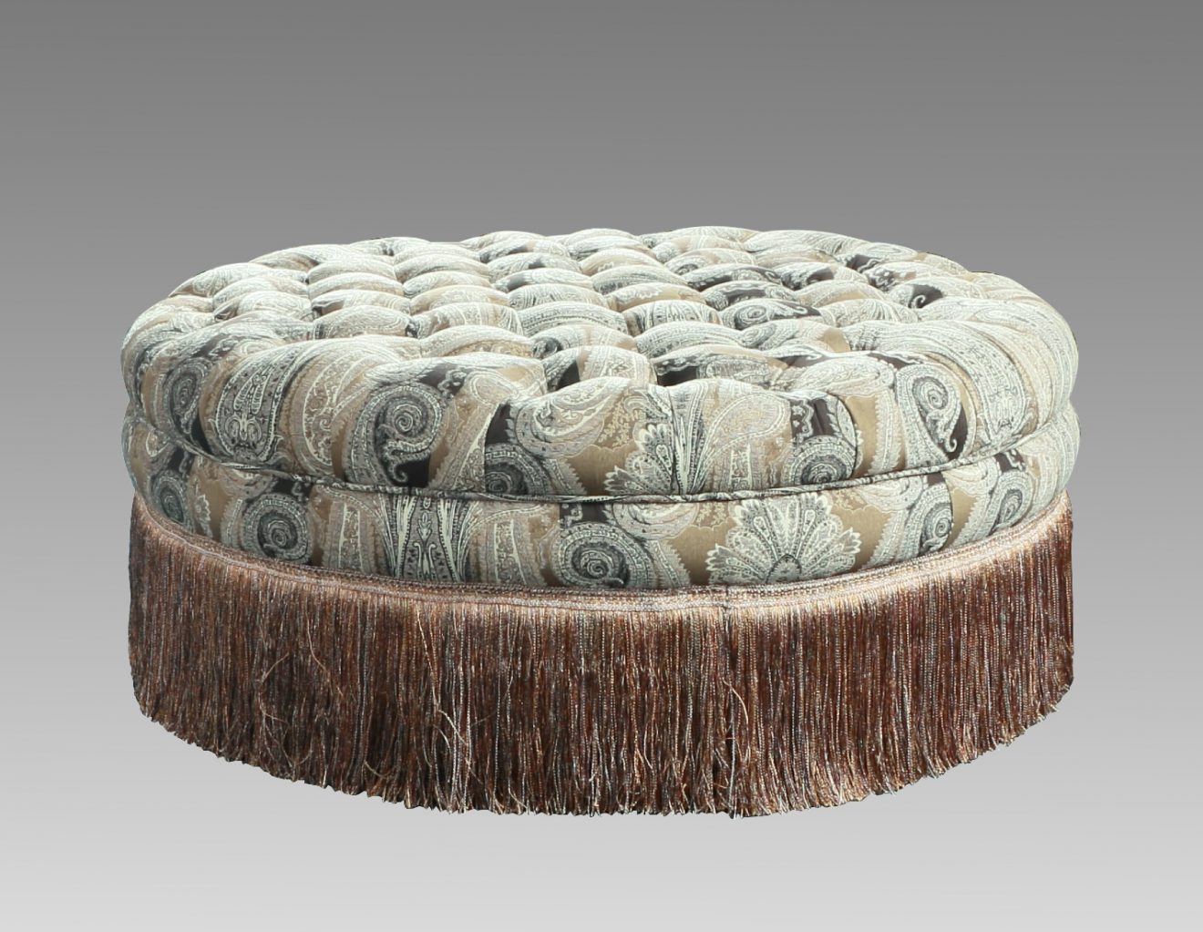 Hawthorne Round Ottoman - Luxurious Dwelling - Your Luxury Home Product Experts